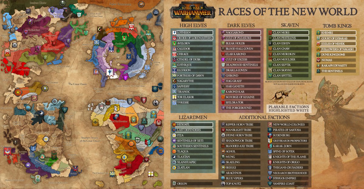 Warhammer 2 mortal empires map